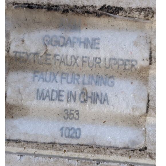 GBG LOS ANGELES Daphne Faux Sherpa Platform Slide Sandal JOBB2004 Womens 8.5M - Picture 12 of 14